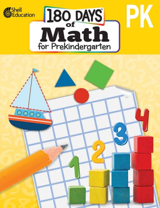 Cover image for 9781087652030 - 180 Days™: Math for Prekindergarten