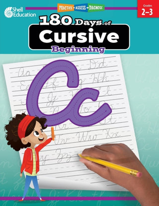 Cover image for 9781087662435 - 180 Days™: Cursive: Beginning