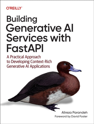 Cover image for 9781098160302 - Building Generative AI Services with FastAPI