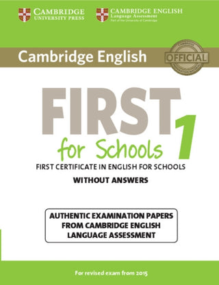 Supplemental image for 9781107692671 - Cambridge English First 1 for Schools without Answers