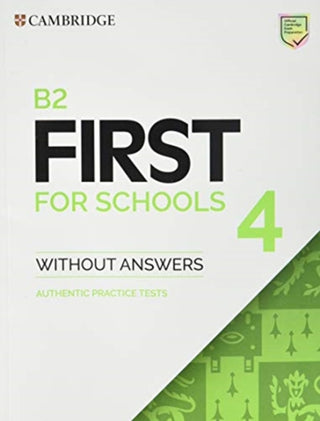 Supplemental image for 9781108748056 - B2 First for Schools 4 Student's Book without Answers