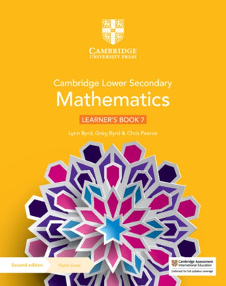 Cover image for 9781108771436 - Cambridge Lower Secondary Mathematics Learner's Book 7 with Digital Access (1 Year)