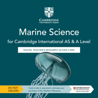 Cover image for 9781108795944 - Cambridge International AS & A Level Marine Science Digital Teacher's Resource Access Card