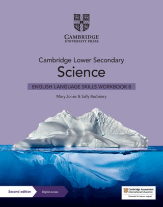 Cover image for 9781108799058 - Cambridge Lower Secondary Science English Language Skills Workbook 8 with Digital Access (1 Year)