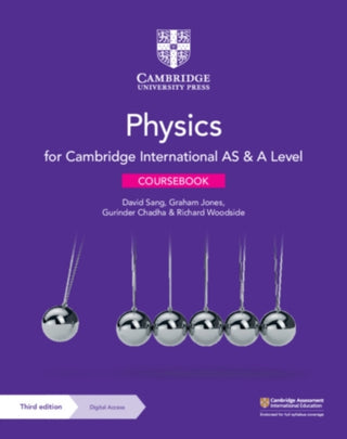 Cover image for 9781108859035 - Cambridge International As & a Level Physics Coursebook + Digital Access 2 Years