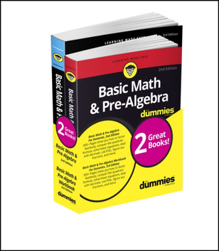 Cover image for 9781119387107 - Basic Math & Pre–Algebra For Dummies Book + Workbo ok Bundle 2e
