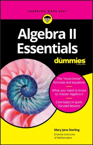 Cover image for 9781119590873 - Algebra II Essentials For Dummies