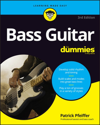 Cover image for 9781119695578 - Bass Guitar For Dummies, 3rd Edition