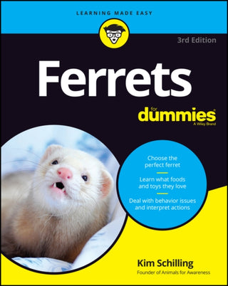 Cover image for 9781119720836 - Ferrets For Dummies, 3rd Edition