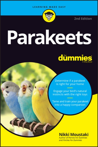 Cover image for 9781119755241 - Parakeets For Dummies, 2nd Edition