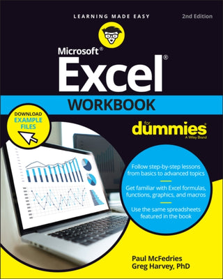 Cover image for 9781119832157 - Excel Workbook For Dummies