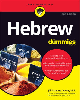 Cover image for 9781119862024 - Hebrew For Dummies, 2nd Edition