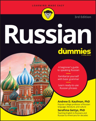 Cover image for 9781119868606 - Russian For Dummies, 3rd Edition
