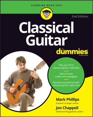 Cover image for 9781119873020 - Classical Guitar For Dummies, 2nd Edition