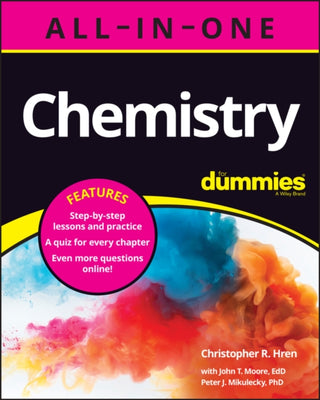 Cover image for 9781119908319 - Chemistry All-in-One For Dummies (+ Chapter Quizzes Online)