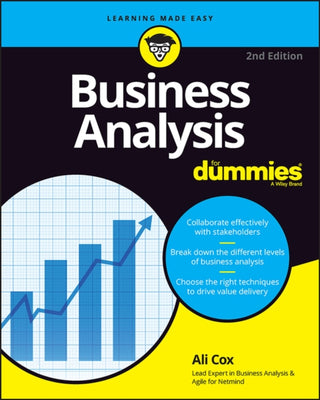 Cover image for 9781119912484 - Business Analysis For Dummies, 2nd Edition