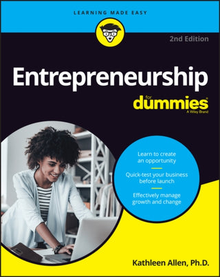 Cover image for 9781119912637 - Entrepreneurship For Dummies, 2nd Edition