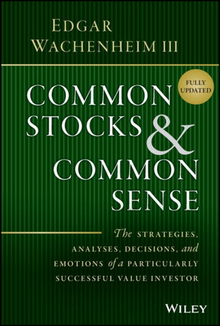 Cover image for 9781119913245 - Common Stocks and Common Sense