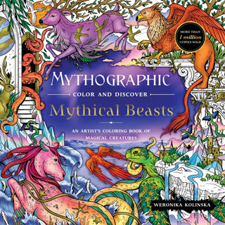 Cover image for 9781250335043 - Mythographic Color and Discover: Mythical Beasts