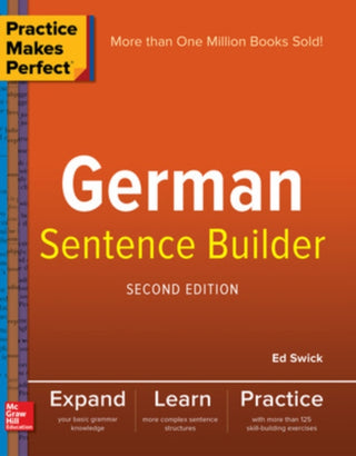 Cover image for 9781260019124 - Practice Makes Perfect German Sentence Builder