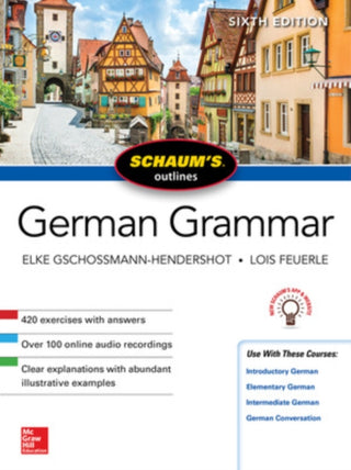 Cover image for 9781260120998 - Schaum's Outline of German Grammar, Sixth Edition