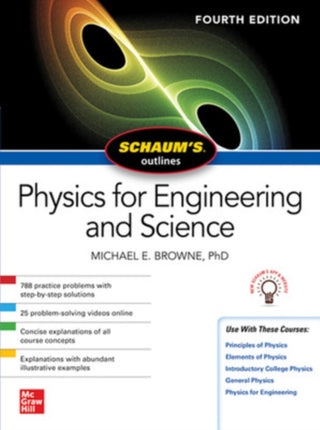 Cover image for 9781260453836 - Schaum's Outline of Physics for Engineering and Science, Fourth Edition