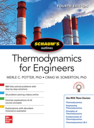 Cover image for 9781260456523 - Schaums Outline of Thermodynamics for Engineers, Fourth Edition