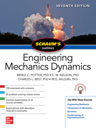 Cover image for 9781260462869 - Schaum's Outline of Engineering Mechanics Dynamics, Seventh Edition