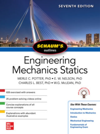 Cover image for 9781260462883 - Schaum's Outline of Engineering Mechanics: Statics, Seventh Edition
