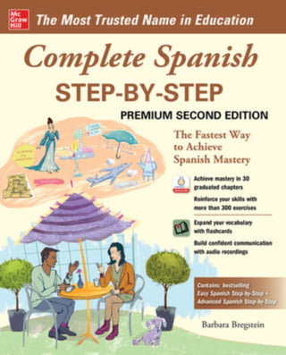 Cover image for 9781260463132 - Complete Spanish Step-by-Step, Premium Second Edition