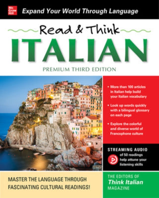 Cover image for 9781260474558 - Read & Think Italian, Premium Third Edition