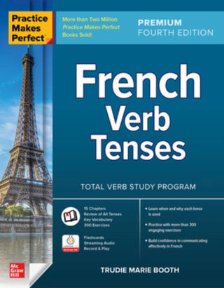 Cover image for 9781264286041 - Practice Makes Perfect: French Verb Tenses, Premium Fourth Edition