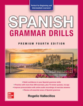 Cover image for 9781264286096 - Spanish Grammar Drills, Premium Fourth Edition