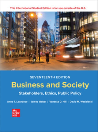 Cover image for 9781265079246 - Business and Society: Stakeholders Ethics Public Policy ISE