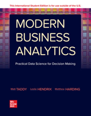 Cover image for 9781266108334 - Modern Business Analytics ISE