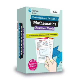 Cover image for 9781292173221 - Pearson REVISE Edexcel GCSE Maths (Higher) Revision Cards - for 2026, 2027 exams