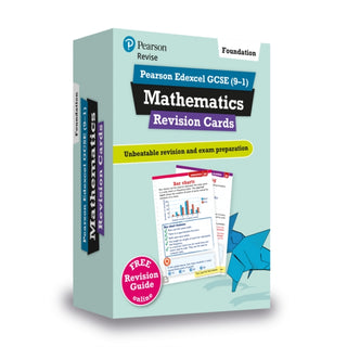 Cover image for 9781292173238 - Pearson REVISE Edexcel GCSE Maths (Foundation) Revision Cards - for 2026, 2027 exams