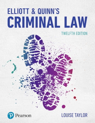 Cover image for 9781292208480 - Elliott & Quinn's Criminal Law