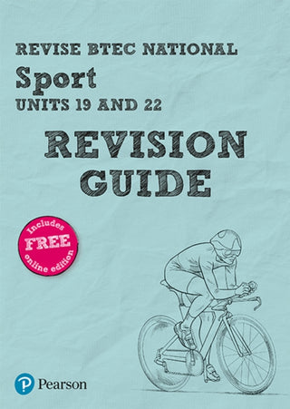 Cover image for 9781292221649 - Pearson REVISE BTEC National Sport Units 19 & 22 Revision Guide incl. online revision - for 2026 exams