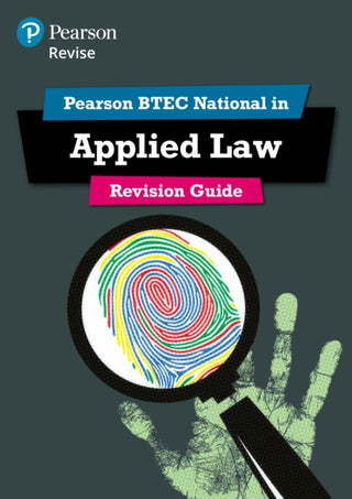 Cover image for 9781292221656 - Pearson REVISE BTEC National Applied Law Revision Guide incl. online revision - for 2026 exams