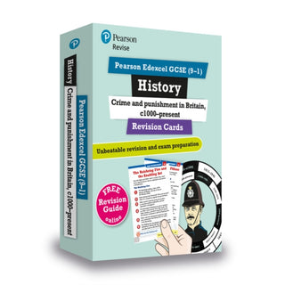 Cover image for 9781292257365 - Pearson REVISE Edexcel GCSE History Crime and Punishment in Britain: Revision Cards incl. online revision and quizzes - for 2025, 2026 exams