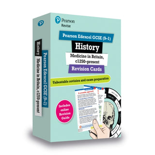 Supplemental image for 9781292257389 - Pearson REVISE Edexcel GCSE History Medicine in Britain Revision Cards incl. online revision - for 2026, 2027 exams