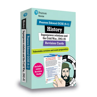 Cover image for 9781292257396 - Pearson REVISE Edexcel GCSE History Superpower Relations and the Cold War Revision Cards incl. online revision - for 2026, 2027 exams