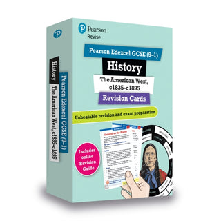 Cover image for 9781292257402 - Pearson REVISE Edexcel GCSE History American West Revision Cards incl. online revision - for 2026, 2027 exams