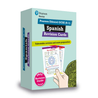 Cover image for 9781292270296 - Pearson REVISE Edexcel GCSE Spanish: Revision Cards incl. online revision and audio  - for 2025 exams