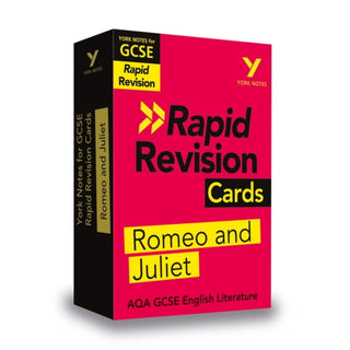 Cover image for 9781292273662 - York Notes RAPID AQA GCSE (Revision Cards) Romeo and Juliet - for 2026, 2027 exams