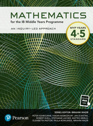 Cover image for 9781292367439 - Pearson Mathematics for the Middle Years Programme Year 4+5 Standard