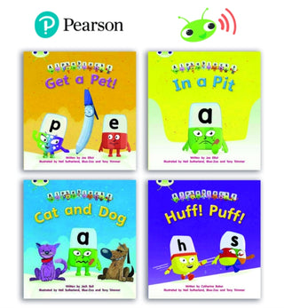 Cover image for 9781292414874 - Learn to Read at Home with Bug Club Phonics Alphablocks: Phase 2 - Reception Term 1 (4 fiction books) Pack B