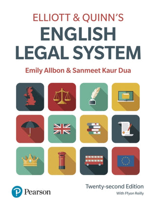 Cover image for 9781292439013 - Elliott & Quinn's English Legal System