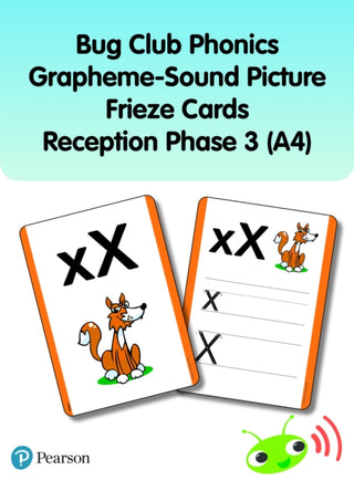 Cover image for 9781292439785 - Bug Club Phonics Grapheme-Sound Picture Frieze Cards Reception Phase 3 (A4)
